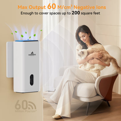 Air Purifier Plug In Air Ionizers for Home, Negative Ion Generator